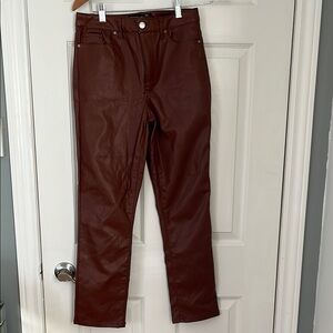 Design Lab 27 Brown women’s size 27 Faux Leather Pants